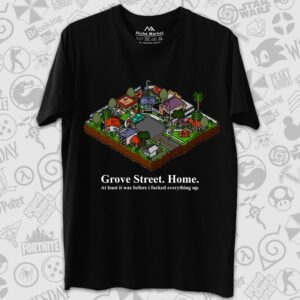 تیشرت Grand Theft Auto طرح Isometric Grove Street