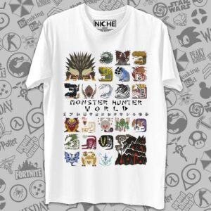 تیشرت Monster Hunter طرح Monster Icons