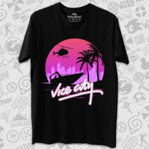 تیشرت Grand Theft Auto طرح Vice City Circle