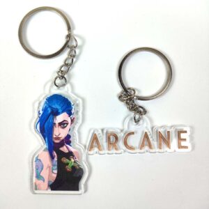 جاکلیدی Arcane طرح Jinx Render and Logo