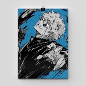 پوستر Jujutsu Kaisen طرح Gojo Blue