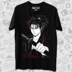 تیشرت Vagabond طرح Miyamoto Musashi Minimal 3