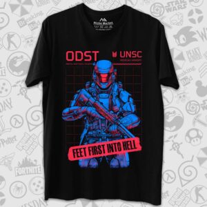 تیشرت Halo طرح Feet First Into HELL