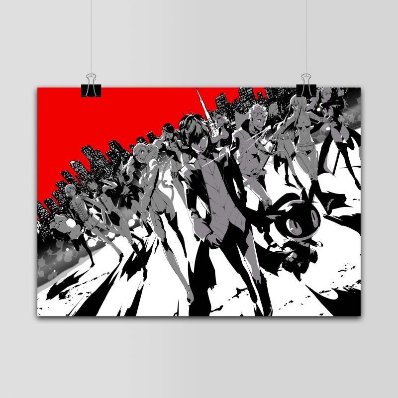Poster Horizontal scxczMockup پوستر Persona طرح Phantom Thieves