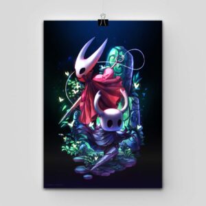 پوستر Hollow Knight طرح Blooming Adventure