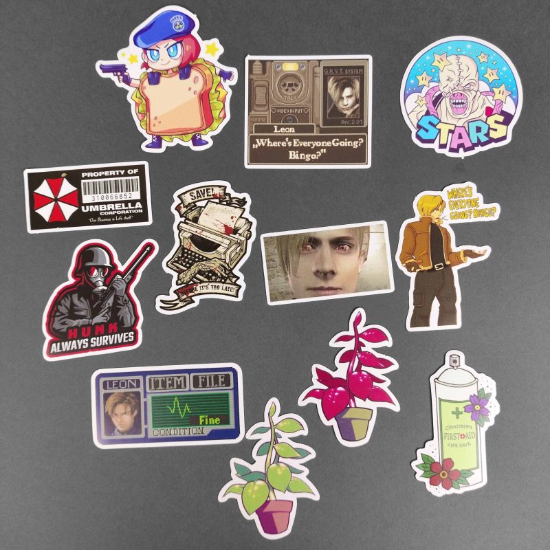 re stickers پک استیکر طرح Resident Evil