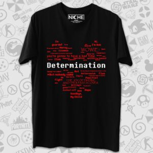 تیشرت Undertale طرح Soul Typography Determination