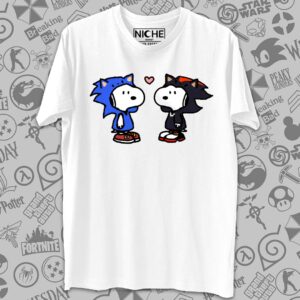 تیشرت Sonic طرح Snoopy Hedgehogs