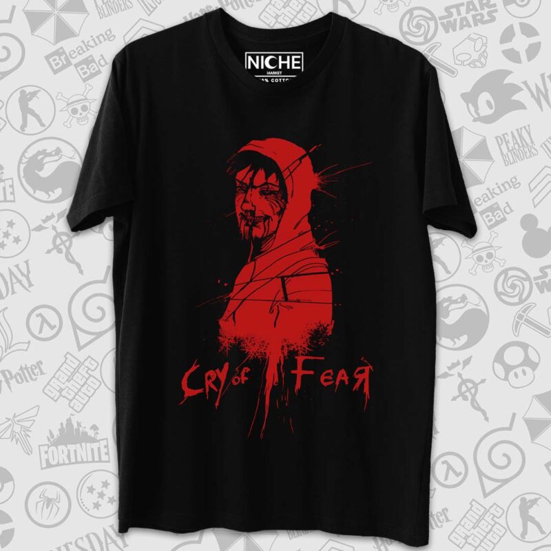 Cry of fear bloody face tshirt