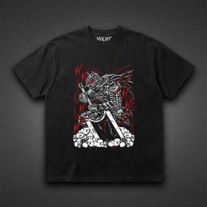 تیشرت Berserk طرح Berserker Red and White Lines