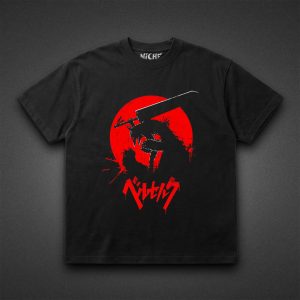 تیشرت Berserk طرح Berserker Side Red Silhouette