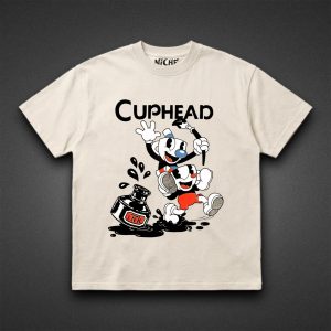 تیشرت Cuphead طرح Ink Brush