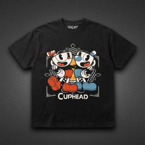 تیشرت Cuphead طرح Vintage Pals