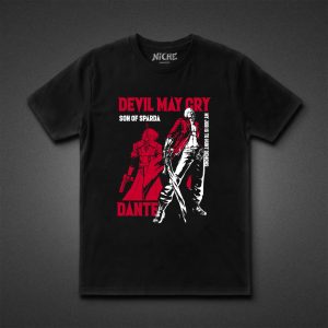 تیشرت Devil May Cry طرح Dante Son of Sparda Red Silhouette