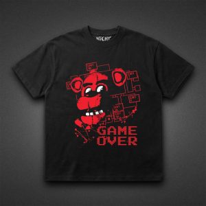 تیشرت FNAF طرح Game Over Red Freddy