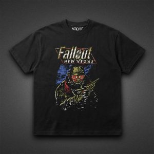 تیشرت Fallout طرح New Vegas Ranger Grunge