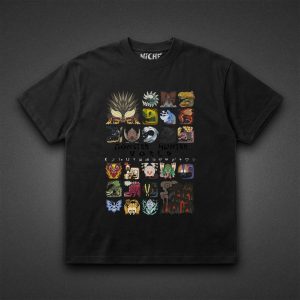 تیشرت Monster Hunter طرح Monster Icons