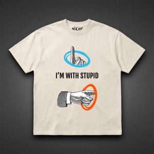 تیشرت Portal طرح I'm with Stupid