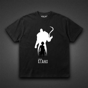 تیشرت Resident Evil طرح Nemesis and Jill Silhouette