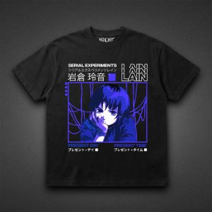 تیشرت Serial Experiments Lain طرح Streetwear Lain Purple