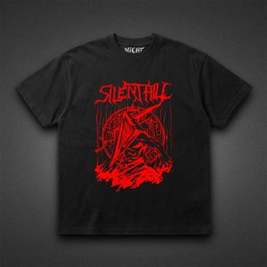تیشرت Silent Hill طرح Pyramid Head Side Red Silhouette