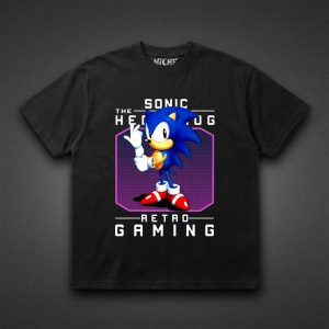 تیشرت Sonic طرح Classic Retro Gaming