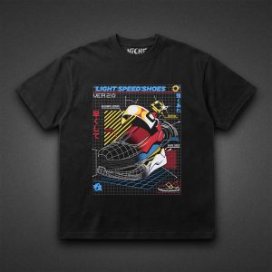 تیشرت Sonic طرح Light Speed Shoes V2