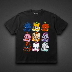 تیشرت Sonic طرح Nine Sonic Chaos