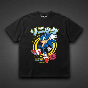 تیشرت Sonic طرح Sonic Heroes Pose Yellow Ring