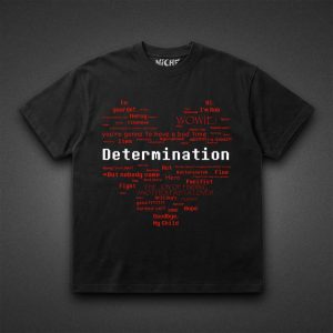 تیشرت Undertale طرح Soul Typography Determination