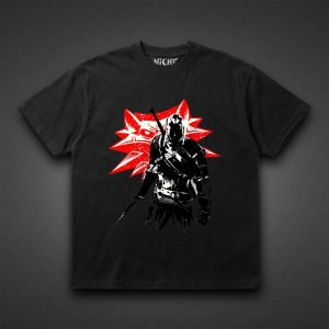 تیشرت Witcher طرح Wolf Exposure Silhouette