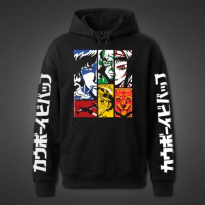 هودی مشکی Cowboy Bebop طرح The Colored Crew