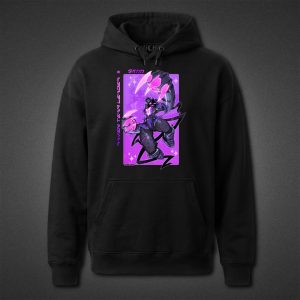 هودی مشکی Fortnite طرح Raven Team Leader Leap
