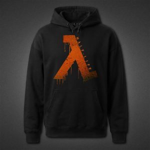 هودی مشکی Half Life طرح Lambda Rusted