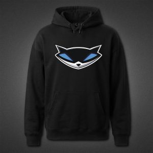 هودی مشکی Sly Cooper طرح Logo